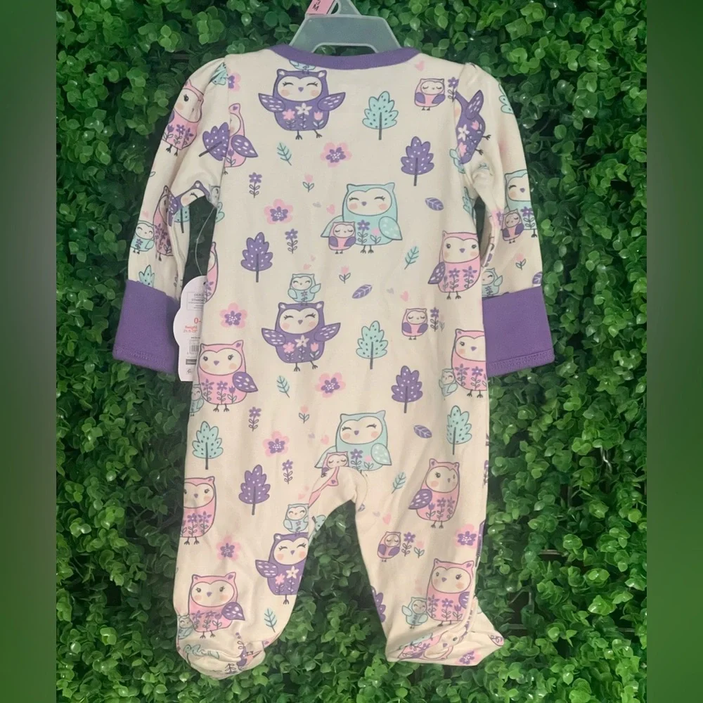 Wonder Nation Baby Sleep & Play Onesie Size 0-3 Months NWT